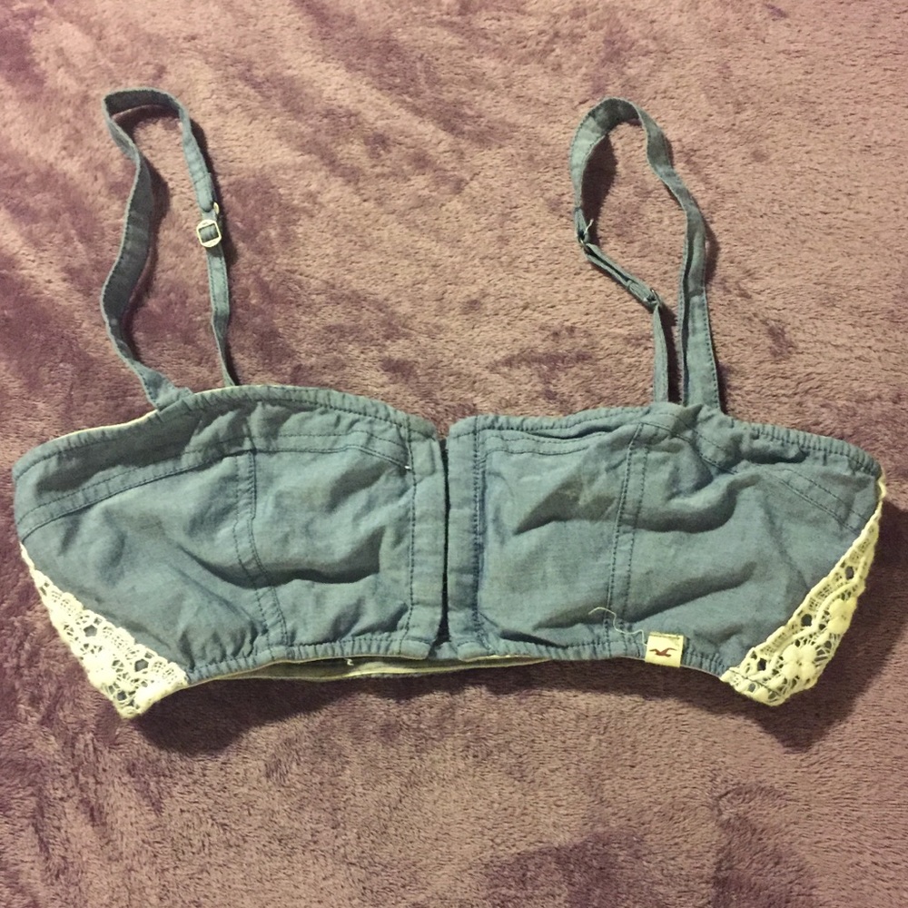 *Last chance* denim bra with lace (free add on!)